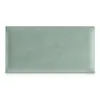 A mint green upholstered headboard on a white background. Anteprima dell’immagine prodotto