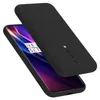 A black phone case is shown on a white background, with a phone partially visible underneath. Náhled obrázku produktu