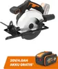 Scie circulaire sans fil Worx 20 V WX526.9 +  : batterie de Voir les images du produit 1
