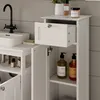 Armoire de salle de bain Vicco Vanity Blanc 32x92cm avec Voir les images du produit 4