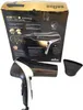 A hairdryer and its packaging are shown against a white background. Produktbild-Vorschau