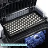 Close-up view of a vacuum cleaner filter inside the vacuum cleaner. Produktbild-Vorschau