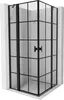 Mexen Mist Duo cabina doccia a battente 95 x 95 cm, griglia Anteprima dell’immagine prodotto 1