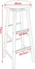 WOLTU BT17hei+BH130hei-2 1x barový stôl + 2x barová Náhľad obrázku produktu 3