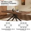 Rozkládací jídelní stůl, rozměry 140/180 x 80 cm, pro 6-8 Náhled obrázku produktu 9