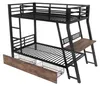 Letto a soppalco 90 x 200 cm con scrivania, 2 cassetti e Anteprima dell’immagine prodotto 12