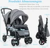 Geschwister Kinderwagen Faltbarer Geschwisterwagen Produktbild-Vorschau 3