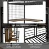 Collage of images showing different features of a loft bed, including the desk, shelving, stairs, and bed frame. Anteprima dell’immagine prodotto
