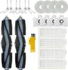 A collection of cleaning accessories for a robot vacuum cleaner, laid out on a white background. Produktbild-Vorschau