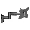 A black articulating TV wall mount is shown against a white background. Podgląd zdjęcia produktu