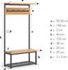 Gestell – Garderobenständer aus Massivholz, 90 cm, Eiche Produktbild-Vorschau 7