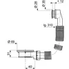 WIRQUIN Flexibele overloopverbinder - wastafel Productafbeelding-voorbeeld 2