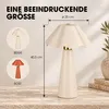 Mica Decorations Meera Tischlampe Beige - Tischlampe aus Produktbild-Vorschau 5