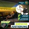 tillvex Klemmmarkise 250 cm Armeegrün mit Solar LED mit Produktbild-Vorschau 5