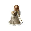 A ceramic angel ornament with wings and a dress decorated with stars and snowflakes. Náhľad obrázku produktu