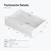 doporro Keramik Waschbecken 42x42x12cm Handwaschbecken Weiß Produktbild-Vorschau 7