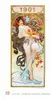 Alfons Mucha 2026 - Bild-Kalender 33x60 cm - Kunstkalender Produktbild-Vorschau 4
