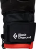 Skihandschuh für Frauen von Black Diamond; schwarz mit rotem Bund; zeigt das Logo. Náhled obrázku produktu