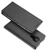 A black flip case for a smartphone is shown against a white background. Produktbild-Vorschau