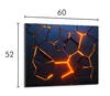 A glass stove top protector with a magma-like pattern. Náhľad obrázku produktu