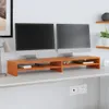 vidaXL Monitorständer Wachsbraun 100x24x13 cm Massivholz Produktbild-Vorschau 1