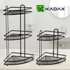 KADAX Półka Narożna Ścienna Łazienkowa 2 Poziomy Czarna Podgląd zdjęcia produktu 6