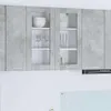 vidaXL Armoire suspendue, gris béton, 80 x 31 x 80 cm, Voir les images du produit 2