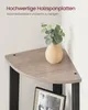 A corner shelf with a vase of greenery and a framed picture. Produktbild-Vorschau