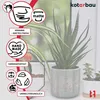KOTARBAU® Kvetináč keramický veľký 2 kusy Neglazovaná Náhľad obrázku produktu 4