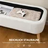 HOMCOM Sitzbank mit Stauraum Polsterbank mit Fleece-Optik, Produktbild-Vorschau 4