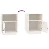 vidaXL Nachttisch Weiß 40x34x55 cm Massivholz Kiefer Produktbild-Vorschau 8