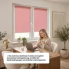 Estika Rollo ohne Bohren - 70 x 150 cm - Koralle - Klemmfix Produktbild-Vorschau 4