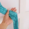 2-pak zasłona sznurkowa 100x200cm niebieska zasłona Podgląd zdjęcia produktu 2