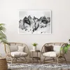 Poster - Poster ohne Rahmen - Alpen Schnee Monochrom - Produktbild-Vorschau 5