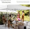 People enjoying a gathering under a white pavilion. Produktbild-Vorschau