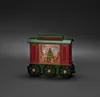 A Christmas-themed train wagon decoration. Produktbild-Vorschau