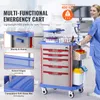 SucceBuy Carrello da laboratorio a 5 piani, carrello medico Anteprima dell’immagine prodotto 2