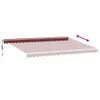 The Living Store Markise Automatisch mit LED Weinrot Produktbild-Vorschau 7