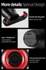 Rockbros Q5 black rear bicycle light with intelligent STOP Podgląd zdjęcia produktu 21