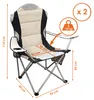 Camping Sitzgruppe 3-teilig mit Aluminium Klapptisch und Produktbild-Vorschau 2