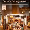 FORSMANO 3D Holz Puzzle Bäckerei DIY Haus mit LED, mit 141 Produktbild-Vorschau 4