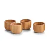 ZELLER PRESENT Set de coquetiers en bambou Ø5x4cm 4 pcs. Voir les images du produit 1