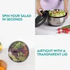 Navaris Edelstahl Salatschleuder mit Deckel - inklusive Produktbild-Vorschau 4