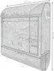 banjado Design Briefkasten Stahl schwarz mit Zeitungsfach Produktbild-Vorschau 2