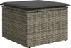 Garten-Sofa-Set mit Speicher 6 pcs Grau Poly Rattan Produktbild-Vorschau 5