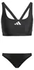 adidas Damen 3 Stripes V-Back Bikini Swimwear, Black/White, Produktbild-Vorschau 6
