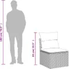VidaXL 366112, Ciemny Szary, 110 kg, 550 mm, 620 mm, 690 mm Podgląd zdjęcia produktu 8