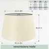 Wogati® Premium Lampenschirm E14/E27 Baumwolle|Creme / Produktbild-Vorschau 4