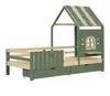 Hausbett Kinderbett 90x200 cm mit Dach, Fenster, Produktbild-Vorschau 12