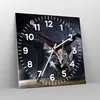 Wanduhr - Quadrat - Glasuhr - Tänzer Mode Flip Mädchen - Produktbild-Vorschau 4